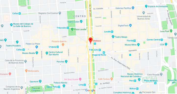 mapa obelisco